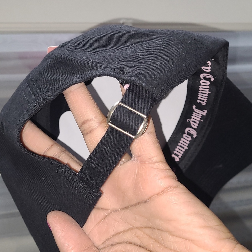 NWT Juicy Couture Black Cap with Embellishments - Picture 9 of 9